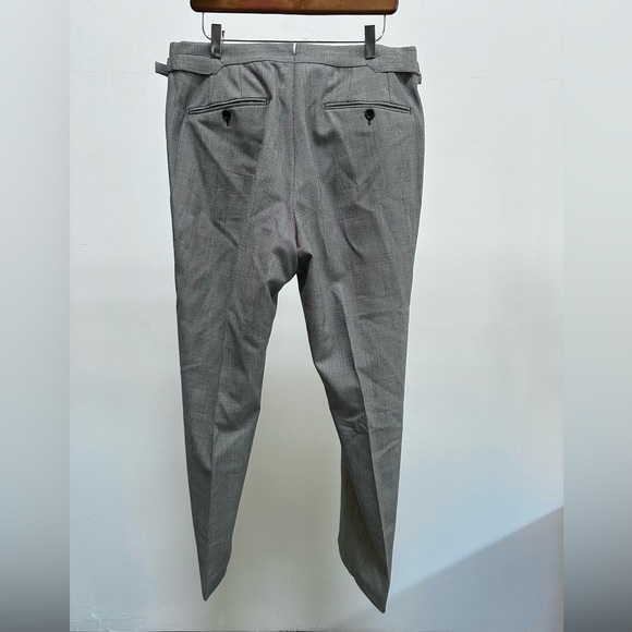 Tom Ford 3 Piece Suit Wool Peak Lapel Glen Plaid Check Jacket Vest Trousers 50R - Picture 10 of 15